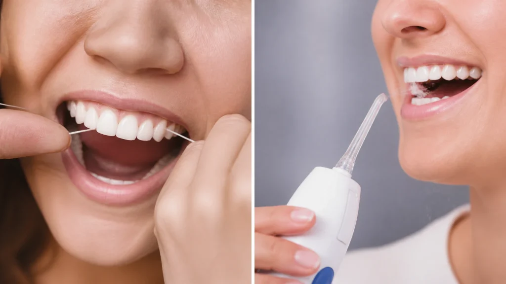 Munddusche oder Zahnseide: Welche Methode ist besser für die Zahnzwischenräume?